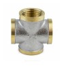 Крест латунь никель Ду 15 (1/2") ВР/ВР 9011 ГОСТ 32585-2013 Aquasfera 9011-01