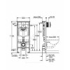 Инсталляция для подвесного унитаза Rapid SL с кнопкой смыва Skate Cosmopolitan Grohe 38772001