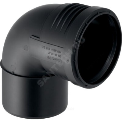 Отвод PP-MD бесшумный Silent-PP Дн 90х87,5гр б/нап в/к Geberit 390.424.14.1