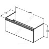 Тумба под умывальник 100 TESI серо-коричневый темный матовый Ideal Standard T0048PU Тумба под умывальник 100 TESI серо-коричневый темный матовый Ideal Standard T0048PU