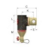 Сепаратор шлама пластик Ду 40 Ру10 Тмакс=120 oC Rp1 1/2" ВР Flamco 30025