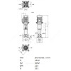 Насос многоступенчатый вертикальный HELIX V 1602-2/25/V/KS/400-50 PN25 3х400В/50 Гц Wilo 4150661