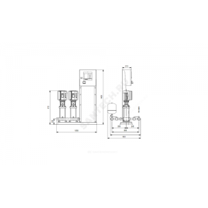 Установка повышения давления Hydro MPC-S 2 CR5-4 Grundfos 95044692