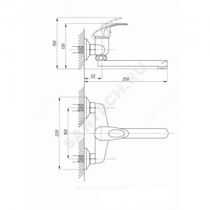 Смеситель для кухонной мойки TSB920 одноручный Царсберг 920-3507