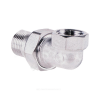 Соединитель латунь хром американка Ду 20 (3/4") угловой ВР/НР R19 Giacomini R19X004