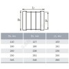 Муфта НПВХ ремонтная коричневая Дн 110 б/нап в/к Агригазполимер
