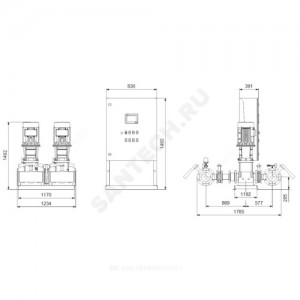Установка пожаротушения Hydro MX-A 1/1 CR125-2-2 Grundfos 99788881