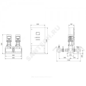 Установка пожаротушения Hydro MX-A 1/1 CR32-1 Grundfos 99788846