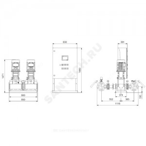 Установка пожаротушения Hydro MX-A 1/1 CR20-10 Grundfos 99788845