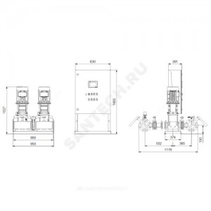 Установка пожаротушения Hydro MX-A 1/1 CR15-5 Grundfos 99788836