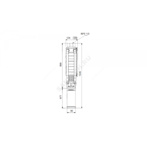 Насос скважинный SP 17-10 3х380-415В/50 Гц Grundfos 12A01910