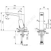 Смеситель для умывальника Tonic II ручка сбоку одноручный Ideal Standard A6333AA Смеситель для умывальника Tonic II ручка сбоку одноручный Ideal Standard A6333AA