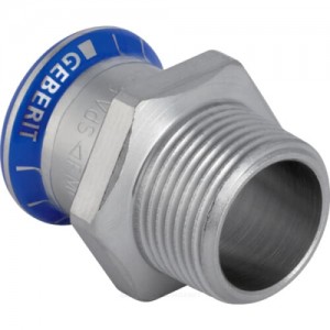 Муфта сталь нерж Дн 15х1/2" пресс/НР Mapress Geberit 31703