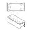 Ванна акриловая Optima new 120х70 без ножек 1 шт Мирсант УТ000040520