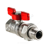 Кран шаровой латунь хром R259D Ду 20 Ру42 ВР/"американка" бабочка Giacomini R259X005