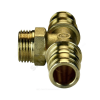 Тройник для PE-X латунь Дн 20х1/2"х20 НР GX153 Giacomini GX153Y034