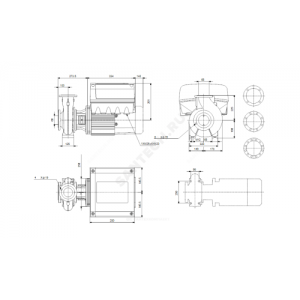 Насос консольно-моноблочный NBE65-200/189 A-F2-A-BAQE PN16 3х380-500В/50 Гц Grundfos 99100476