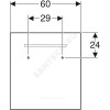 Зеркало 600х650 Renova Compact с подсветкой Geberit 862360000 Зеркало 600х650 Renova Compact с подсветкой Geberit 862360000