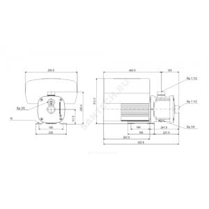 Насос многоступенчатый горизонтальный CME-G 10-3 AQQE 3х380-500В/50 Гц Grundfos 99176091