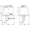 Реле давления BCP 3L -6 1/2" ручной сброс на минимум Danfoss 017B0062
