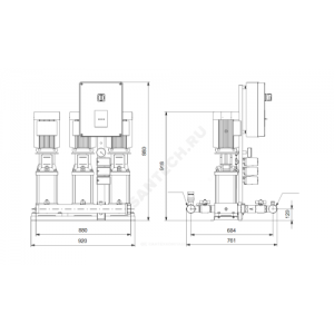 Установка повышения давления Hydro Multi-S 3 CR10-8 3x400 Grundfos 95922925