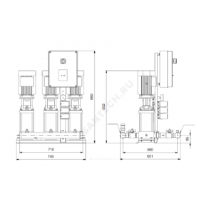 Установка повышения давления Hydro Multi-S 3 CR3-7 3x400 Grundfos 95922917