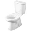 Унитаз-компакт Анимо белый нижний подвод верт/выпуск 2/реж дюропласт Soft close Santek 1.WH30.2.136