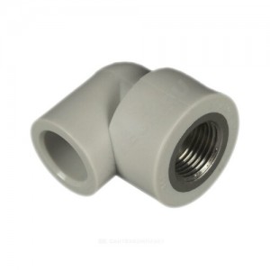 Угольник PP-R комбинированный серый ВР Дн 25х3/4" VALFEX 10125025Г