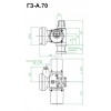 Электропривод многооборотный ГЗ-А100/24 F10 380В IP65 вал 20, шпонка 6 ГЗ Электропривод