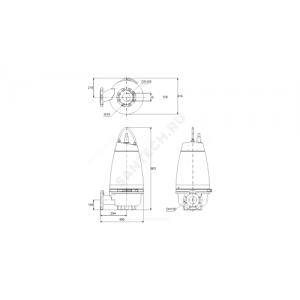 Насос канализационный SEV.100.100.75.4.51D Grundfos 96047957