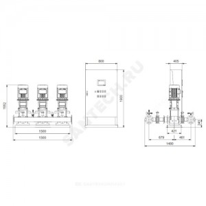 Установка пожаротушения Hydro MX-V 2/1 CR95-3 Grundfos 99789082