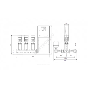 Установка повышения давления Hydro MPC-E 3 CRE 10-6 Grundfos 99209225