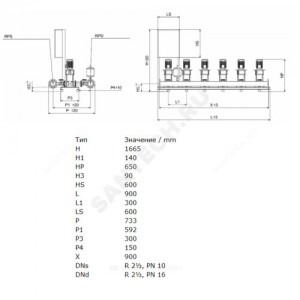Установка повышения давления COR-3 HELIX V 602/SKw-EB-R Wilo 2799682