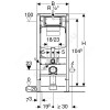 Инсталляция для подвесного унитаза Duofix UP320 без кнопки смыва Geberit 111.300.00.5