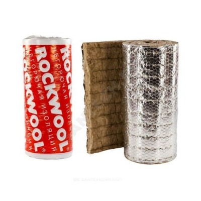 Рулон минеральная вата WIRED MAT 80 ALU 1 50х1000-5 ROCKWOOL 216889