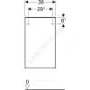 Шкаф низкий Smyle Square белый глянец Geberit 500.359.00.1