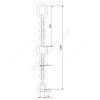 Цепь подъемная с карабином сталь нерж L=6 м Grundfos 98989668