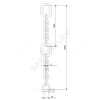 Цепь подъемная с карабином сталь нерж L=6 м Grundfos 98989668