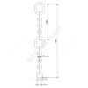 Цепь подъемная с карабином сталь нерж L=6 м Grundfos 98989668