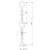 Цепь подъемная с карабином сталь нерж L=6 м Grundfos 98989668
