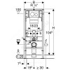Инсталляция для подвесного унитаза Duofix с кнопкой смыва Sigma 20 Geberit 111.301.KJ.5