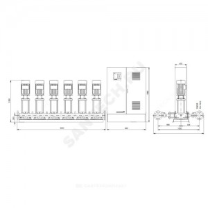 Установка повышения давления Hydro MPC-S 6 CR45-5 Grundfos 95044876