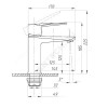 Смеситель для умывальника серия STEEL ПСМ 300-5 одноручный Профсан PSM-300-5