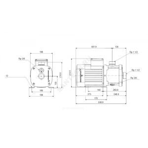 Насос многоступенчатый горизонтальный CM-G 10-4 AQQE PN16 3х220-240/380-415В/50 Гц Grundfos 96943261