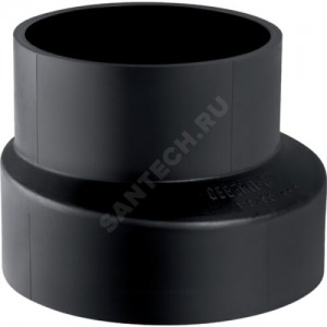 Переход ПНД эксцентрический короткий Дн 125х63 Geberit 368.571.16.1