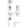 Насос многоступенчатый вертикальный HELIX FIRST V 633-5/30/E/KS/400-50 PN30 3х400В/50 Гц Wilo 4201177