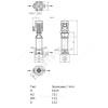 Насос многоступенчатый вертикальный HELIX V 413-1/16/E/KS/400-50 PN16 3х400В/50 Гц Wilo 4160534