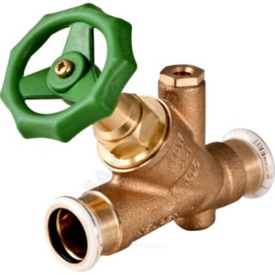 Клапан запорный латунь Mapress Ду 20х22 Ру16 пресс угловой Geberit 94884