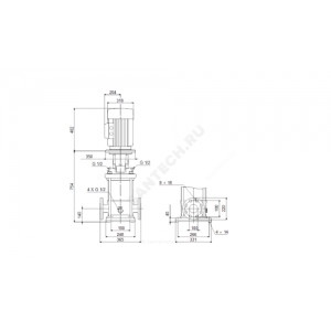 Насос многоступенчатый вертикальный CR64-2 A-F-A-E-HQQE PN16 3х380-415/660-690В/50 Гц Grundfos 96123529