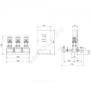 Установка пожаротушения Hydro MX-A 2/1 CR10-6 Grundfos 99788891